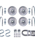 Heavy Duty Cable And Pulley Replacement Kit For Overhead Sectional Garage Doors, Four Pulleys, Two Galvanized Steel Cables
