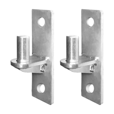 Set Of 2 Beefy Wall Mount Gate Hinges For Outdoor Chain Link Fence Stainless Steel Finish Heavy Duty Gate Hardware