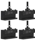 Four Piece Tool Post Holder Set For Turning Facing And Boring Projects High Speed Steel CNC Fixture Pro Grade Built To Last Hardware Model 250001