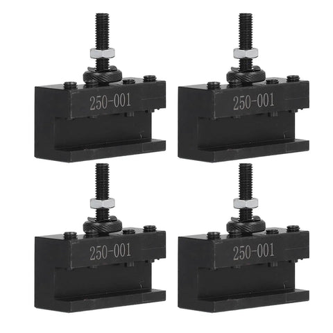 Four Piece Tool Post Holder Set For Turning Facing And Boring Projects High Speed Steel CNC Fixture Pro Grade Built To Last Hardware Model 250001