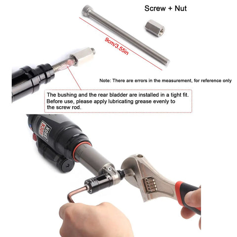 Easy Mountain Bike Repair Tools Bushing Install And Removal Kit with copper sleeve, built-in bearings, stainless screw