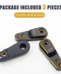 Beefy Aluminum 25T Servo Horn Steering Arm Upgrade For One Tenth Scale Crawlers With 25T Spline And M3 Threads Compatible Black Gold