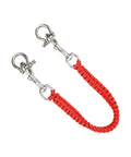 Diving Camera Lanyard With 360 Degree Retractable Rotation for Underwater Housings, red cord with stainless steel clips