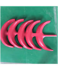 Heavy Duty 2000W Vertical Axis Wind Turbine Generator For Home Hybrid Solar Systems, red blades detail on green surface