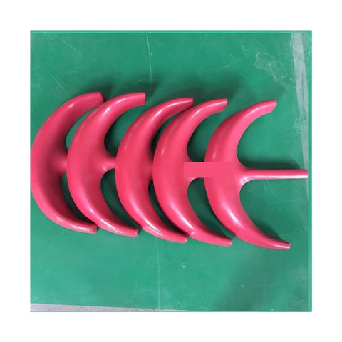 Heavy Duty 2000W Vertical Axis Wind Turbine Generator For Home Hybrid Solar Systems, red blades detail on green surface