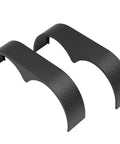 Beefy Tandem Axle Trailer Fenders 2 Pack, 66 Inch Long Teardrop Style Enclosed Fender Replacement, Steel Plate, Black Finish