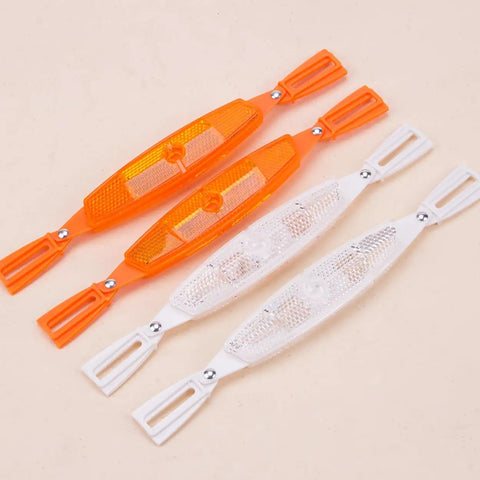 Two Pairs Universal Bike Wheel Reflectors For All Bikes High Visibility Spoke Covers To Boost Ride Safety At Night And Stay Seen