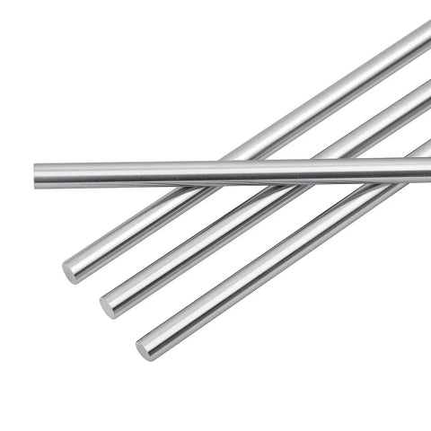 4 Pack 6mm By 200mm Linear Motion Shaft Rod Guide For 3D Printers And CNC Machines, Precision Steel Rods 6mm Diameter
