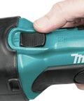 Close-up of Heavy Duty 18V Cordless Die Grinder switch, showcasing ergonomic grip and control for easy maneuvering.