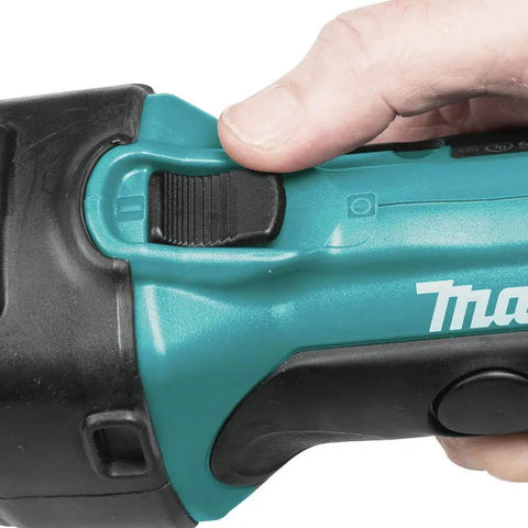 Close-up of Heavy Duty 18V Cordless Die Grinder switch, showcasing ergonomic grip and control for easy maneuvering.