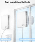 4 Inch Wall Mount Exhaust Fan 56 CFM Plug In Quiet Bathroom Vent With Backdraft Damper for wall or glass window