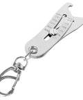 Bolt Size Finder Tool Keychain Gauge For DIY Mechanics Portable Stainless Steel Bolt And Nut Thread Size Checker Measures 5/16 To 1 Inch And 8 MM To 25 MM For Quick Fitment Checks