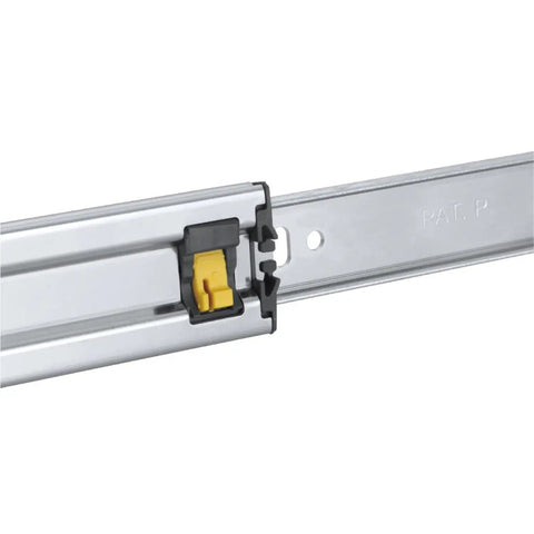 Pair Of 12 Inch Soft Close Drawer Slides With Full Extension Ball Bearing And 100 Lb Capacity, Quiet Close, 2 Inch Stroke, Heavy Duty Cabinet Hardware For Kitchen And Office Drawers, silver close-up