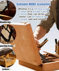 Two Pack 180 Degree Locking Hinges Heavy Duty Folding Lid Supports in wood box and frame application