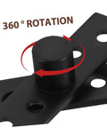 360 Degree Heavy Duty Hidden Bookcase Hinges Stainless Steel Shaft Invisible Door Hinge Hardware Black Finish rotating mechanism