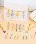 Six Styles Magnetic Necklace Clasps Set With Twenty Pieces Extra Strong Magnets Jewelry Clasp Extenders in gold and silver tones