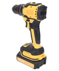 Heavy Duty Cordless Drill And Impact Driver Beast Offering Twenty One Volt Power With Forty Newton Meter Torque showing ergonomic design and battery.