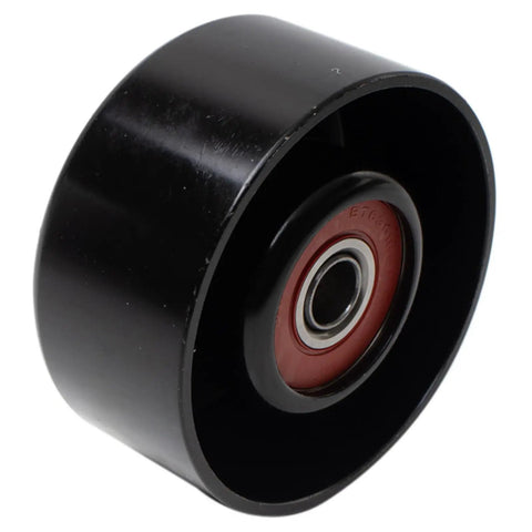 Serpentine Belt Idler Pulley For 2009-2019 Nissan Versa And 2014-2019 Versa Note Replacement Part With Easy Install And Quiet Reliable Performance Guaranteed, black steel 70 mm pulley