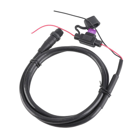 Top Shelf NMEA 2000 N2k Male Power Cable With Five Pin Ends And One Meter Run, durable black marine hookup cable.