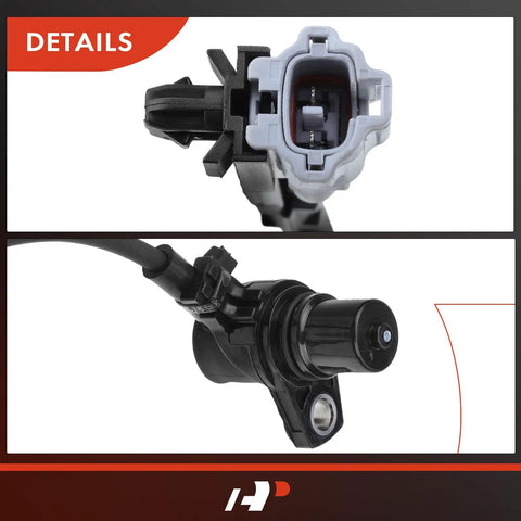 Front Left Right ABS Wheel Speed Sensor Set Of 2 For Toyota Sequoia Tundra 00 To 07 Direct Swap ALS664 89543-0C010 close-up view of connector and sensor.