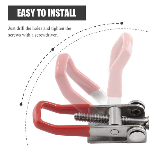 Beefy Heavy Duty Adjustable Toggle Latch Clamp 4001 Style Made From 304 Stainless Steel Quick Release Hasp Clamp