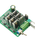 Top view of a Three Phase Sensorless Brushless Motor Speed Controller for DC Fans and RC Projects, 5 to 36V input, 15A continuous, bidirectional drive