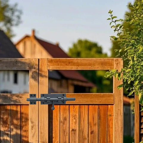 Badass Heavy Duty Barrel Bolt Latch For Secure Gate Fence Shed And Barn Sliding Lock With Padlock Hole Rust Resistant Stainless Steel Security Hardware For Backyard Builds Requiring Zero Sweat Maintenance