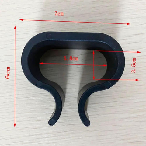 Non Slip Garden Furniture Clips For Rattan Chairs And Sectional Sofas High Heat Resistant Plastic Connectors 6x7 cm Black
