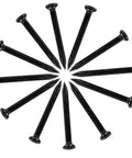 Heavy Duty Carbon Steel Cement Nails Dang Tough For Structural Builds Sharp Point Tips Rock Solid Hold 100 Count Pro Hardware Fasteners displayed in a circular pattern.
