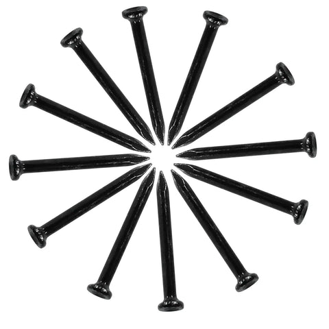 Heavy Duty Carbon Steel Cement Nails Dang Tough For Structural Builds Sharp Point Tips Rock Solid Hold 100 Count Pro Hardware Fasteners displayed in a circular pattern.