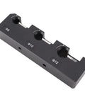 Shop-Ready Pro Grade Aluminum Round Planer And Dowel Jig Kit For Woodworking with 8mm 10mm 12mm dowel slots, black finish