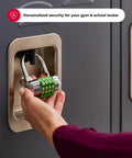 Locker Padlock With Set Your Own Five Character Code For School And Gym Lockers No Key Needed Easy To Use Combination Padlock shown