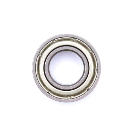 8x16x5 mm deep groove ball bearing with double metal shields, pre-lubricated (front view)