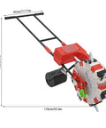 Garden Seeder Handy Push 7 Nozzles Roller Planter And Fertilizer Spreader Equidistant Seed Spreading Tool dimensions