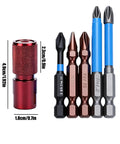 Self Locking Drill To Angle Grinder Adapter In Carbon Steel, five different drill bits and adapter
