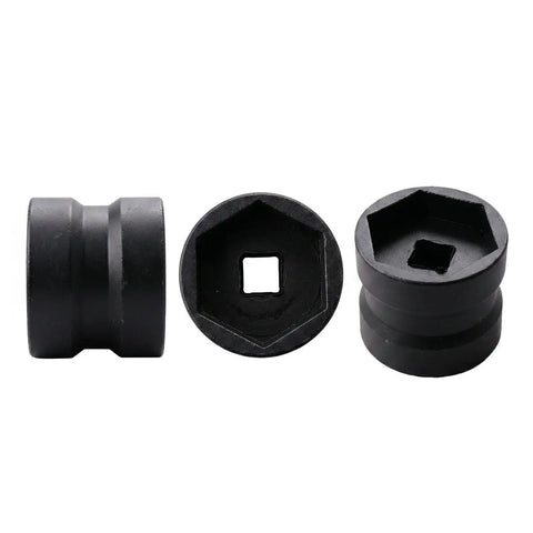 Beefy Heavy Duty Belt Pulley Removal Tool With Double Head, 4.5x5.2cm, showing three sturdy high strength socket pieces for automotive repairs