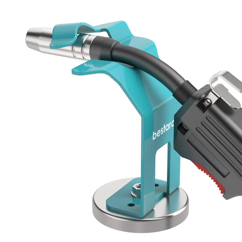Bestarc magnetic MIG welding torch holder with strong magnet base and teal stand