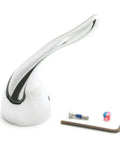 Chrome Kitchen Faucet Handle Kit Replacement Part 126971 Lever Handle for Faucet Repair with tools for easy install.
