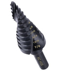 Heavy Duty Cobalt Step Drill Bit Set For Metal 3/16 To 7/8 Inch, 12 Steps, Pro Grade For Stainless Steel Aluminum Copper Iron