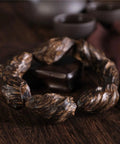Vietnam Nha Trang Agarwood Unisex Jewelry For Men And Women Burl Scarred Black Oil Aged Raw Material Sinkable Bracelet