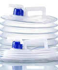 Collapsible Water Jug With Spigot For On The Go Camping And Hiking Clear Foldable Water Carrier With Carry Handle Leakproof Space Saving 8L