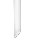 Close-up of narrow glass tube section of Ten Pack Filter Funnels With Three Point Six Inch Wide Openings Made From Chemical Resistant Polyethylene