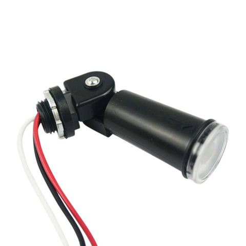 2 Pack AC 120V Outdoor Photocell Light Sensors Auto Dusk To Dawn On Off Switches With Swivel Mount Photoelectric Sensor