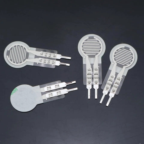 Two Pack Thin Film Pressure Sensor With Pressure Switch 0.74x0.31In Force Sensitive Resistor For Robots And Medical Gear Flexible Sensor Ideal For Prototyping Robotics Projects And Medical Devices, thin-film polyester