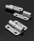 Bonsicoky 6-pack stainless steel right lift-off cabinet hinges, 1.5 in detachable slip joint with screws, front view