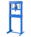 20 Ton Hydraulic Shop Press With H Frame For Auto Bending And Stamping Heavy Duty Adjustable Table And Press Plates Durable Car Workshop Tool In Blue Finish