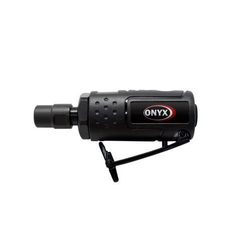 Compact Micro Die Grinder One Quarter Inch Shank 25000 Rpm High Power Rotary Tool in black with lever for precise control.