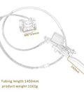 Brake caliper and tubing from 28 Inch Rear Axle Kit With Hand Brake Caliper For Go Karts And ATVs Includes 3 Stud Hubs