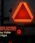 Slow Moving Vehicle Sign Durable Rust Free Aluminum Triangle With Reflective Border Orange Base 14 By 16 Inches
