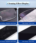 Amazon pre-moistened lens cleaning wipes, multicolor; for glasses and device screens; before and after cleaning